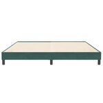vidaXL Cadre de lit sans matelas vert foncé 200x220 cm velours