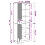 vidaXL Ensemble de Meubles 2 Pièces Chêne Sonoma Bois d'ingénierie