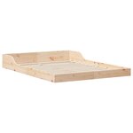 vidaXL Cadre de lit Marron 140 x 190 cm Bois massif en pin