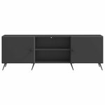 vidaXL Meuble TV 150 x 31 x 50 cm Noir Bois d'ingénierie