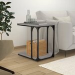 vidaXL Table d'appoint Sonoma gris 50x35x52 cm Bois d'ingénierie