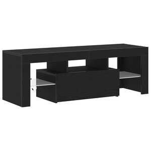 vidaXL Meuble TV Noir 120 x 35 x 40 cm Bois d'ingénierie