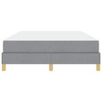 vidaXL Lit à ressorts avec matelas Gris clair 140 x 200 cm tissu