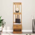 vidaXL Portemanteau SANDNES 45x40x159 5 cm bois massif pin