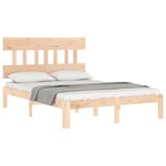 vidaXL Cadre de lit sans matelas 140x200 cm bois massif de pin