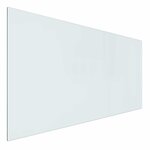 vidaXL Plaque en verre de cheminée Transparent 100 x 50 cm Verre