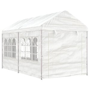 vidaXL Belvédère avec toit blanc 4 46x2 28x2 69 m polyéthylène
