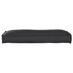 vidaXL Coussin pour dossier de palette Noir 120 x 40 x 12 cm