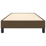 vidaXL Cadre de lit marron foncé 90x200 cm tissu