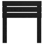 vidaXL Tête de lit avec tête de lit Chêne noir 90 cm Bois d'ingénierie