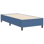 vidaXL Lit Box Spring Bleu 90x200 cm Tissu en velours côtelé