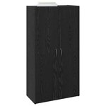 vidaXL Cabinet de Bureau Chêne noir 60 x 32 x 115 cm Bois d'ingénierie