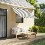 vidaXL Auvent Anthracite et blanc 200 x 150 cm