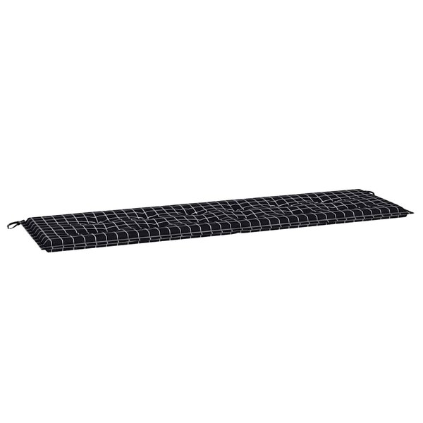 vidaXL Coussin de banc de jardin Noir 180 x 50 x 4 cm Tissu Oxford