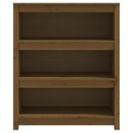vidaXL Bibliothèque Marron miel 80x35x97 cm Bois de pin massif
