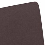 vidaXL Chaises de Salle à Manger avec Roues 2 Pièces Marron foncé