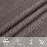 vidaXL Voile d'ombrage 160 g/m² anthracite 3x6 m PEHD