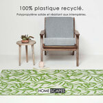 Tapis extérieur terrasse réversible - Tapis de jardin imperméable et résistant UV - Zena - Vert - 180x270 cm - HOMESCAPES