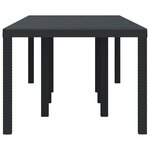 vidaXL Table de jardin pour repas Anthracite 250 x 100 x 73 cm