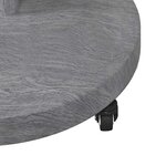 vidaXL Pied de parasol Aspect Bois Gris Foncé 48 x 48 x 32 cm