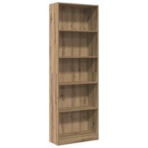 vidaXL Bibliothèque Chêne Artisian 60x24x176 cm Bois d'ingénierie