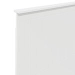 vidaXL Tête de lit avec tête de lit Blanc 90 cm Bois d'ingénierie