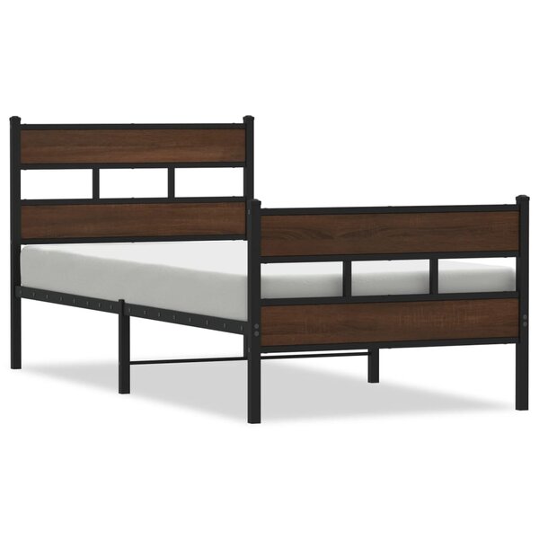 vidaXL Cadre de lit sans matelas avec tête de lit pied de lit 80x200cm