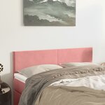 vidaXL Têtes de lit 2 Pièces Rose 72x5x78/88 cm Velours