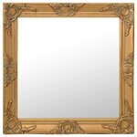 vidaXL Miroir mural style baroque 60x60 cm Doré