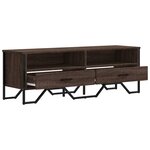 vidaXL Meuble TV chêne marron 122x34x41 cm bois d'ingénierie