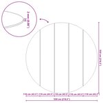 vidaXL Tapis de piscine Noir Ø 550 cm Tissu non tissé