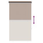 vidaXL Store roulant extérieur protection UV Taupe Polyester