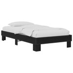 vidaXL Cadre de lit Chêne noir 80 x 200 cm Bois d'ingénierie