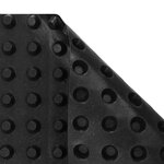 vidaXL Feuille de drainage nervurée Noir 1 x 10 m HDPE