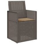 vidaXL Chaises de jardin salle à manger 2 Pièces Gris clair et Taupe PP
