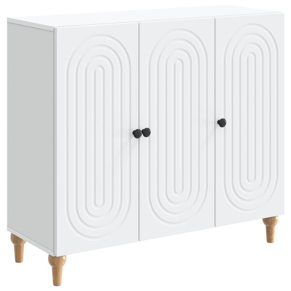 vidaXL Buffet Blanc 89 x 34 5 x 80 cm Bois d'ingénierie