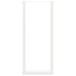 vidaXL Pieds de table de bar en U 2 pièces blanc 40 x (110-111) cm acier