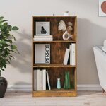 vidaXL Bibliothèque Chêne fumé 60x24x109 cm Bois d'ingénierie