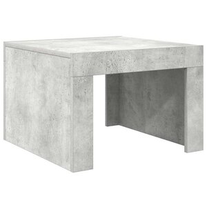 vidaXL Table basse gris béton 50x50x35 cm bois d'ingénierie