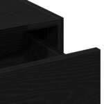vidaXL Table de Toilette Noir 60 x 40 x 70 cm Bois d'ingénierie