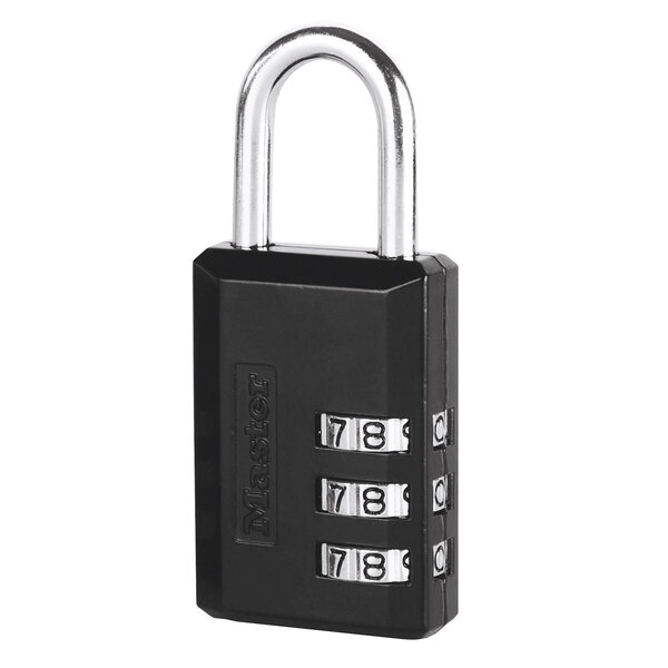 Cadenas à Combinaison avec Corp en Zinc  Noir  7 4 x 3 x 1 2 cm