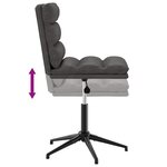 vidaXL Chaise de salle à manger Noir Similicuir