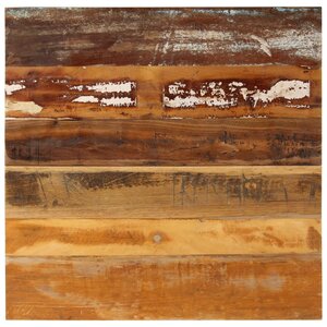 vidaXL Dessus de table carré 70x70 cm 15-16 mm Bois de récupération