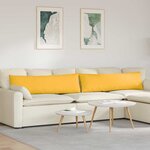 vidaXL Coussins de canapé 2 Pièces Jaune clair 145 x 40 cm