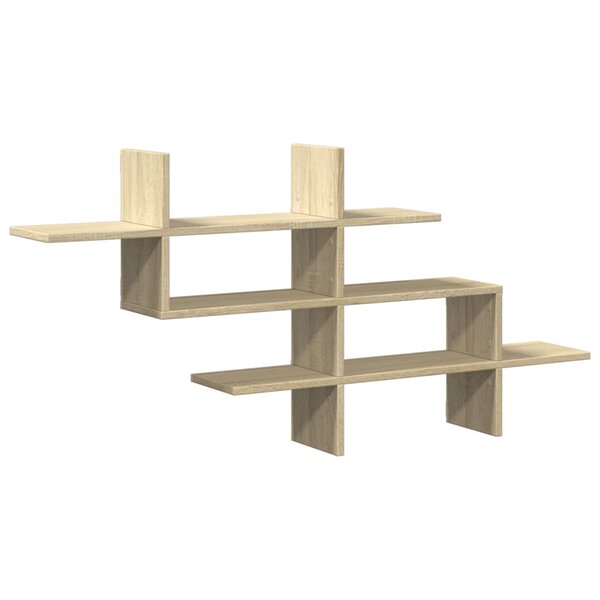vidaXL Étagère murale chêne sonoma 124 5x18x60 5 cm bois d'ingénierie