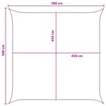 vidaXL Voile d'ombre Bleu et Blanc 5 x 5 m HDPE
