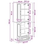 vidaXL Ensemble de Meubles 2 Pièces Chêne Sonoma Bois d'ingénierie