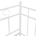 vidaXL Cadre de canapé-lit extensible sans matelas blanc 90x200 cm