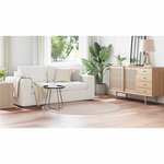 vidaXL Tapis Crème 160 x 160 cm Polypropylène