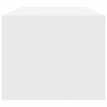 vidaXL Meuble TV blanc 80x31x25 5 cm bois d'ingénierie